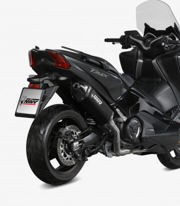 MIVV Speed Edge Auspuff Schwarz für Yamaha TMAX 530 (17-19) Y.061.LRB