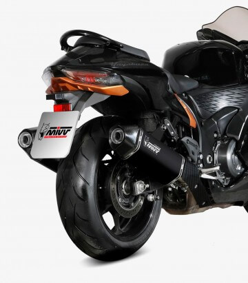 MIVV Speed Edge Auspuff Titan Schwarz für Suzuki GSX-R 1300 Hayabusa (21-26) S.060.LRTB