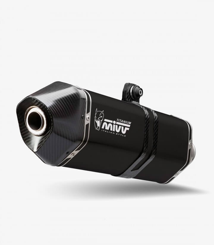 MIVV Speed Edge Auspuff Titan Schwarz für Suzuki GSX-R 1300 Hayabusa (21-26) S.060.LRTB