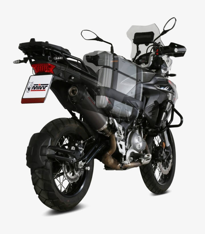 MIVV Oval Exhaust Carbon for Benelli TRK 502 X (18-25) E.004.LEC