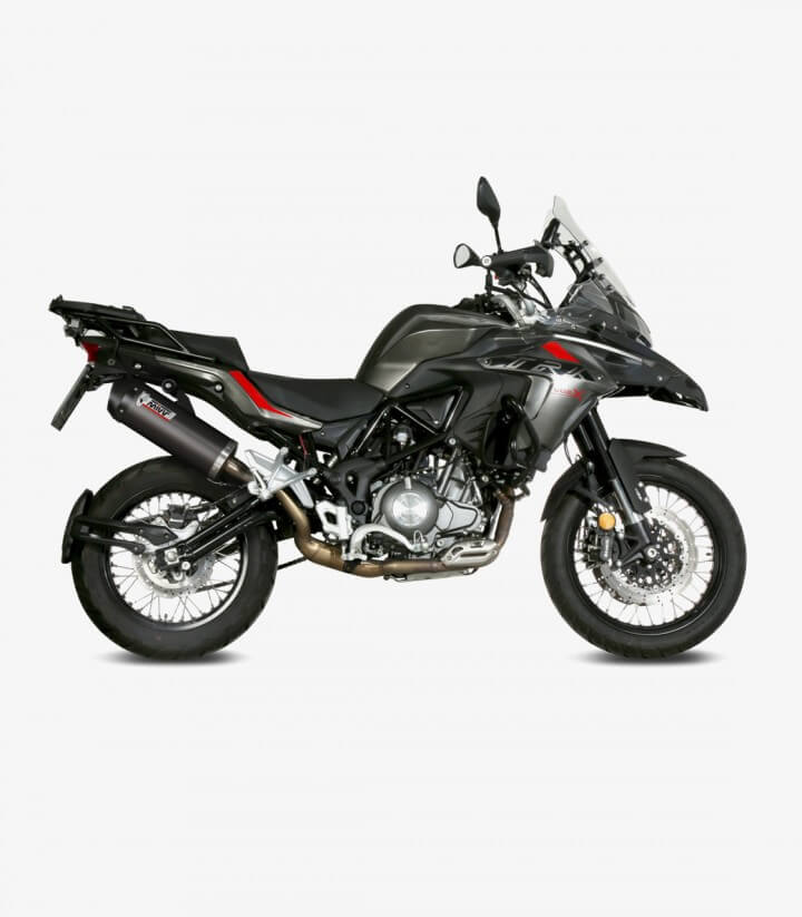 Auspuff MIVV Oval Carbon für Benelli TRK 502 X (18-26) E.004.LEC