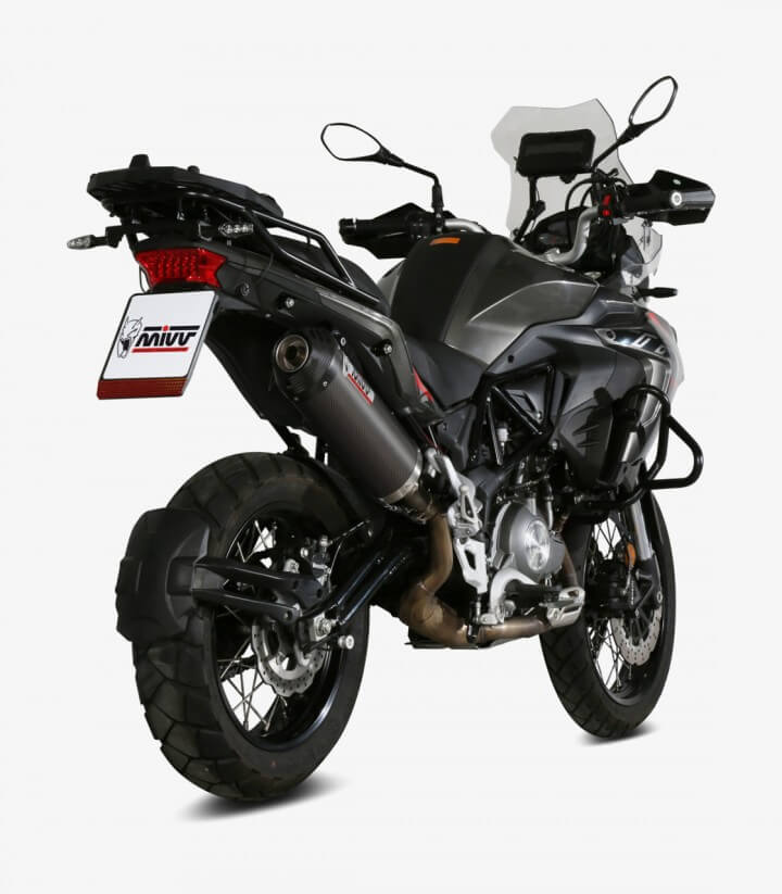 MIVV Oval Exhaust Carbon for Benelli TRK 502 X (18-25) E.004.LEC