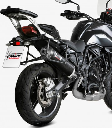 MIVV Oval Exhaust Carbon for Benelli TRK 702 / X (23-25) E.012.LEC