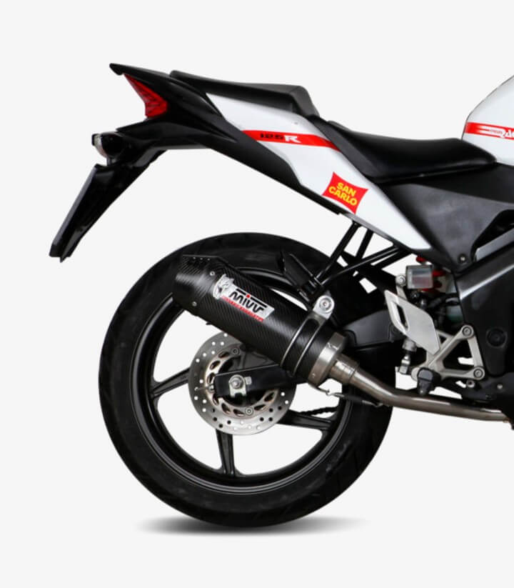Auspuff MIVV Oval Carbon für Honda CBR 125 R (11-16) H.060.L3C