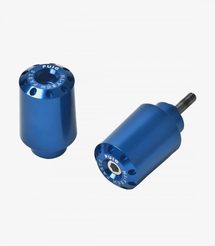 Blue Universal bar ends from Puig 5777A