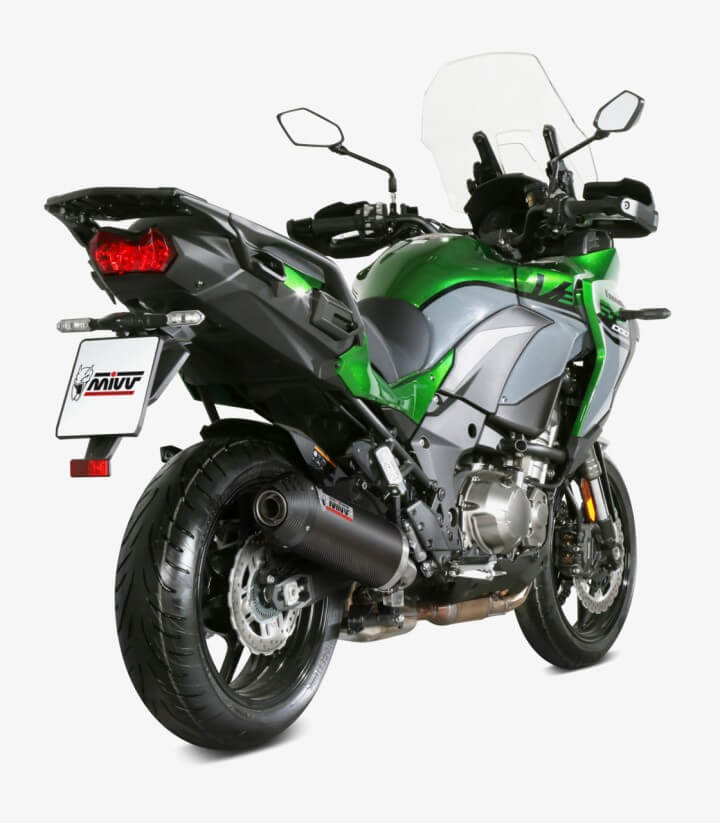 MIVV Oval Exhaust Carbon for Kawasaki Versys 1000 / S / SE (19-25) K.049.LEC