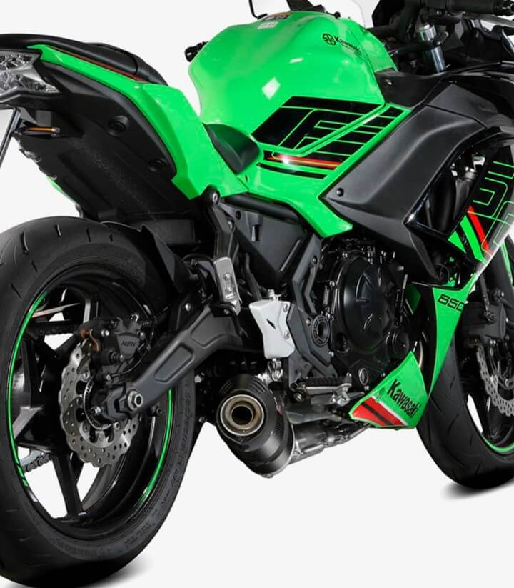 Auspuff MIVV Oval Carbon für Kawasaki Ninja 650 (24-26), Vulcan S (24-25), Z 650 (24-26) K.057.L3C