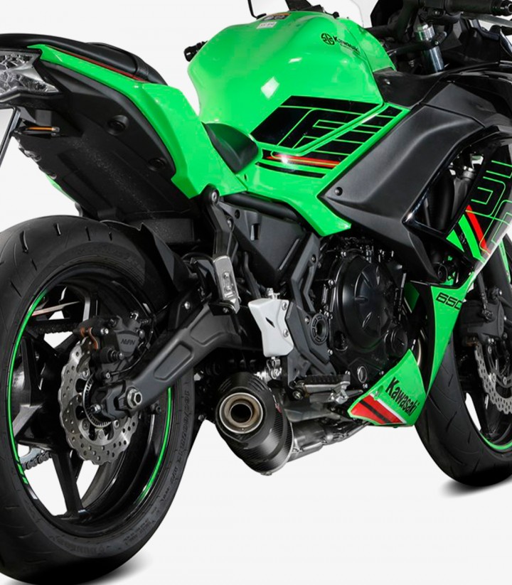 Escape MIVV Oval Carbono para Kawasaki Ninja 650 / Z650 / Vulcan S (24-25) K.057.L3C 