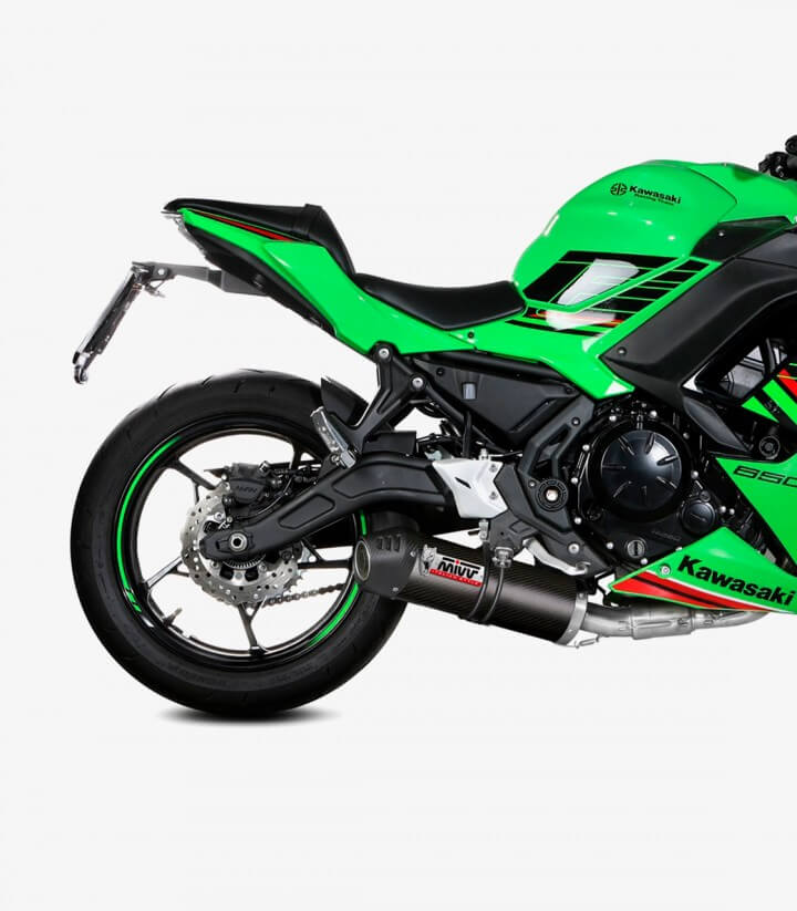 Auspuff MIVV Oval Carbon für Kawasaki Ninja 650 (24-26), Vulcan S (24-25), Z 650 (24-26) K.057.L3C