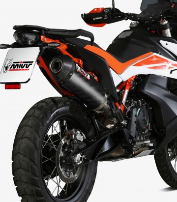 MIVV Oval Exhaust Carbon for KTM 790 / 890 Adventure / R / S / SMT (19-25) KT.021.LEC