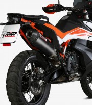 MIVV Oval Exhaust Carbon for KTM 790 / 890 Adventure / R / S / SMT (19-25) KT.021.LEC