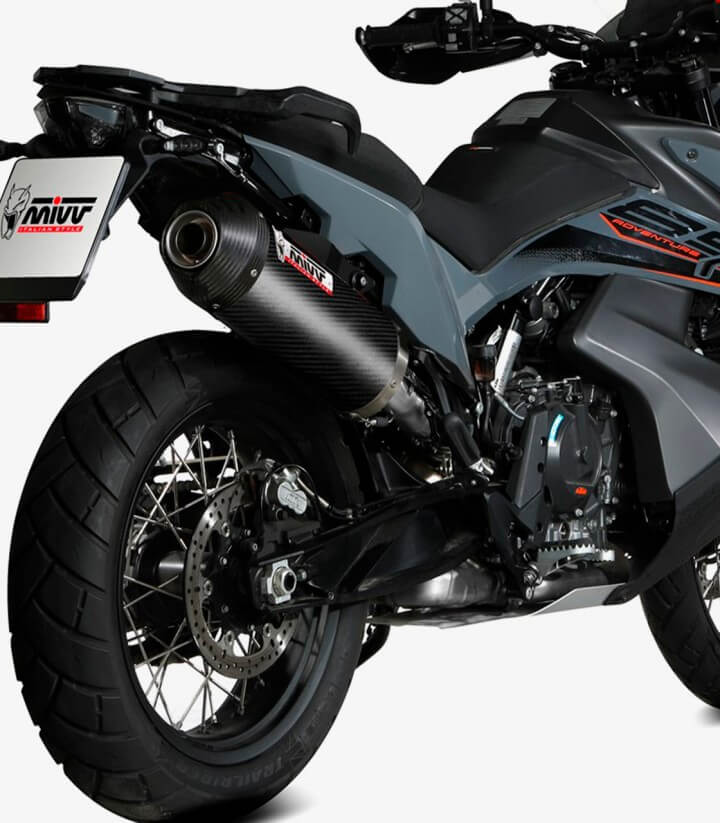 Escape MIVV Oval Carbono para KTM 790 / 890 Adventure / R / S / SMT (19-25) KT.021.LEC 