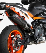 MIVV Oval Exhaust Carbon for KTM 790 / 890 Adventure / R / S / SMT (19-25) KT.021.LEC