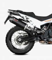 MIVV Oval Exhaust Carbon for KTM 790 / 890 Adventure / R / S / SMT (19-25) KT.021.LEC