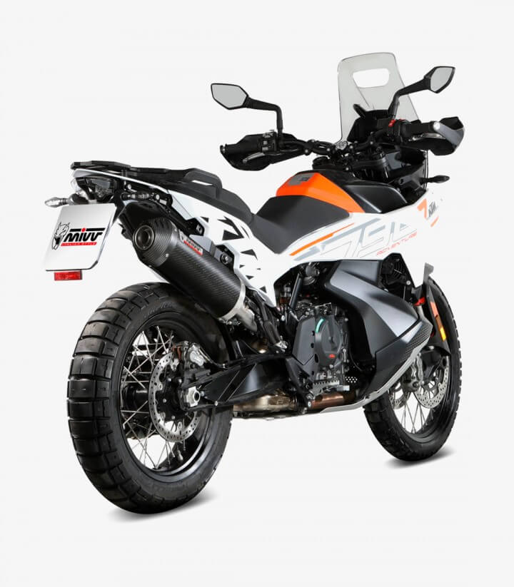 Auspuff MIVV Oval Carbon für KTM 790 Adventure (19-24)/R (19-26), 890 Adventure R (20-26), 890 SMT (23-26) KT.021.LEC