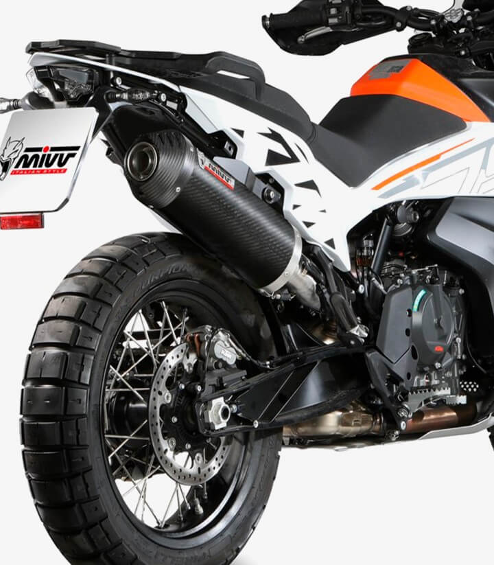 Escape MIVV Oval Carbono para KTM 790 / 890 Adventure / R / S / SMT (19-25) KT.021.LEC 