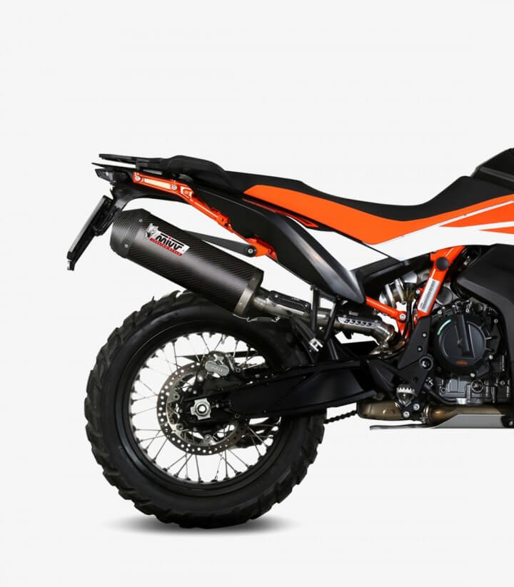 Auspuff MIVV Oval Carbon für KTM 790 Adventure (19-24)/R (19-26), 890 Adventure R (20-26), 890 SMT (23-26) KT.021.LEC