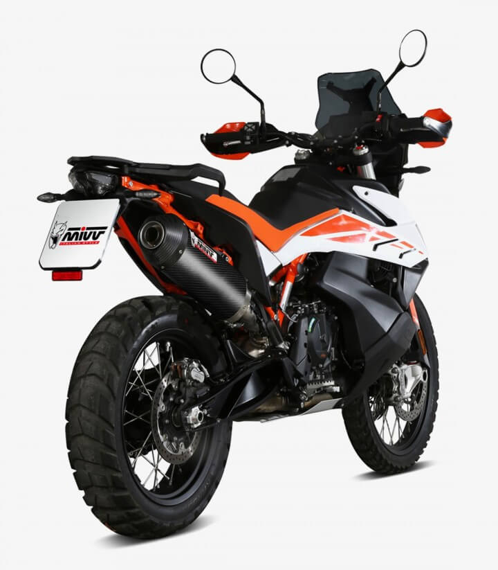 Escape MIVV Oval Carbono para KTM 790 / 890 Adventure / R / S / SMT (19-25) KT.021.LEC 