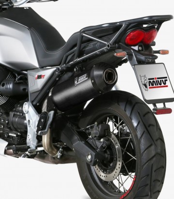 Escape MIVV Oval Carbono para Moto Guzzi V85 TT (19-25) M.013.LEC 