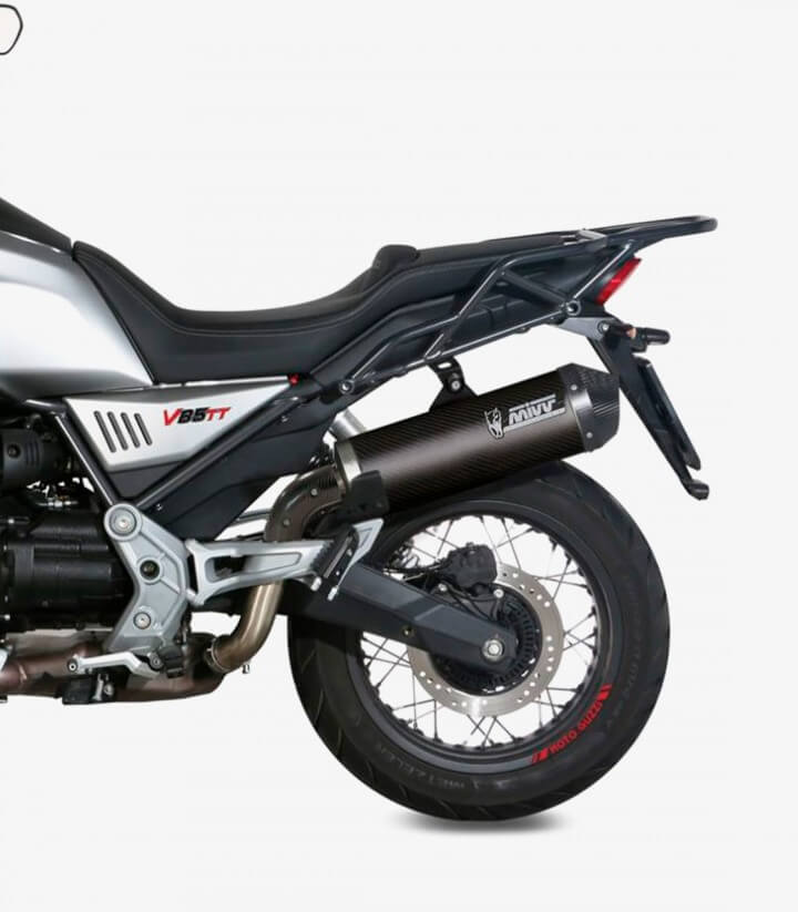 Escape MIVV Oval Carbono para Moto Guzzi V85 TT (19-25) M.013.LEC 