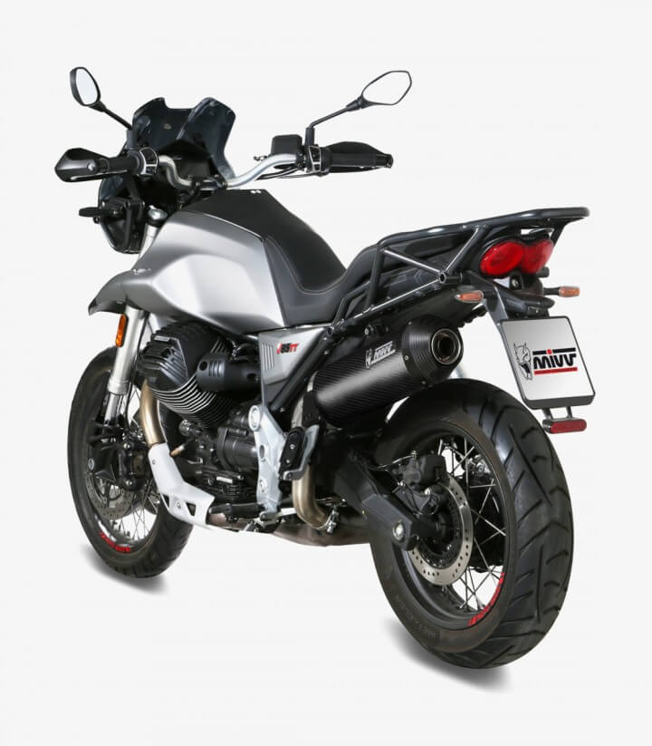 Auspuff MIVV Oval Carbon für Moto Guzzi V85 TT (19-25) M.013.LEC