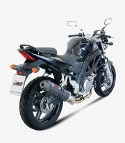 MIVV Oval Exhaust Carbon for Suzuki SV 650 (05-15) S.015.L3C