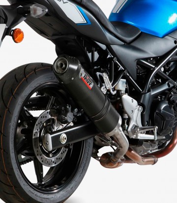 MIVV Oval Exhaust Carbon for Suzuki SV 650 / S / X (16-25) S.045.L3C
