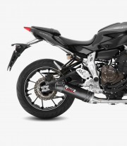 MIVV Oval Exhaust Carbon for Yamaha MT 07 / FZ 07 (14-25) Y.044.L3C