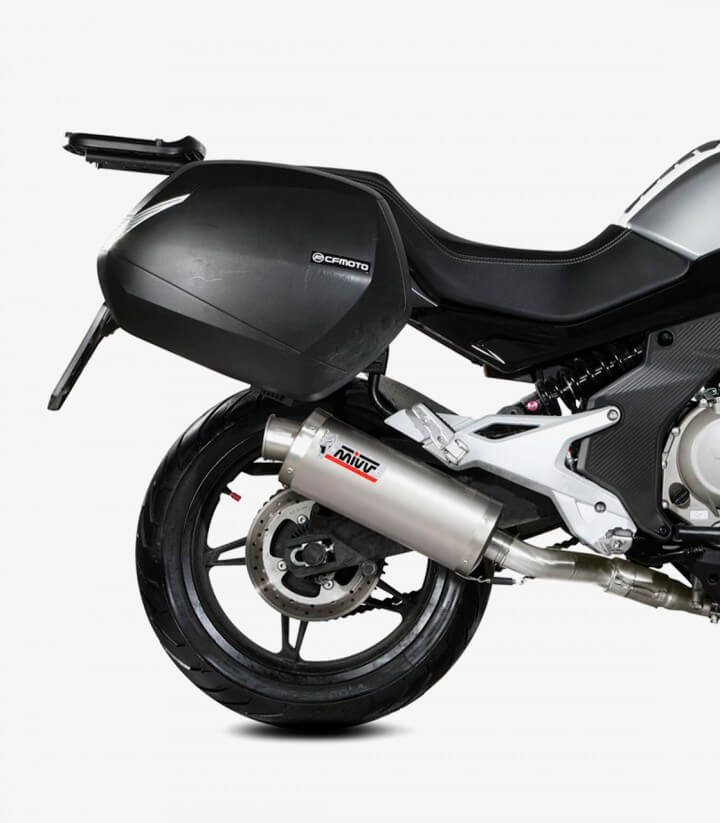 MIVV Oval Exhaust Steel for CF MOTO 650 MT (21-25) CF.002.LX2