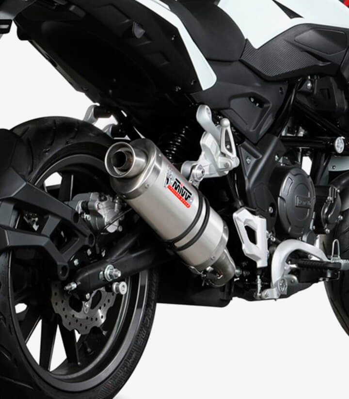 Auspuff MIVV Oval Stahl für Benelli TRK 251 (19-25) E.006.LX1