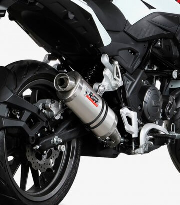 Auspuff MIVV Oval Stahl für Benelli TRK 251 (19-25) E.006.LX1