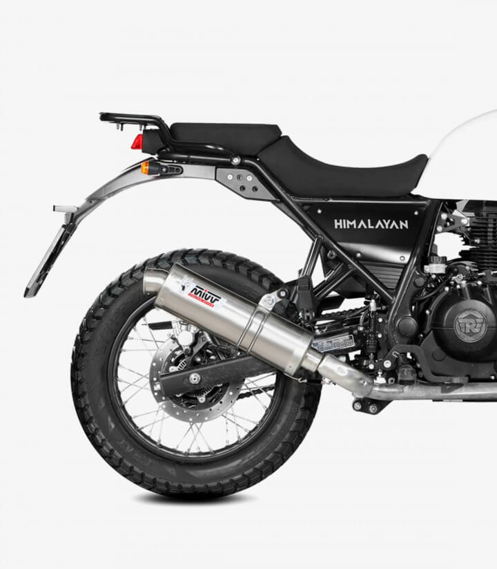 Auspuff MIVV Oval Stahl für Royal Enfield Himalayan 410 (21-23), Scram 411 (22-24) RE.001.LX1