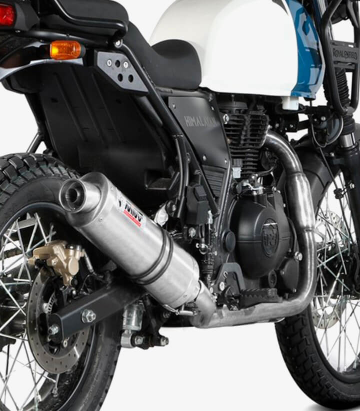 Auspuff MIVV Oval Stahl für Royal Enfield Himalayan 410 (21-23), Scram 411 (22-24) RE.001.LX1