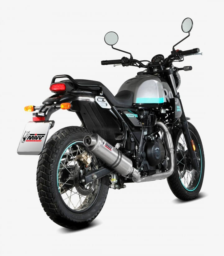 Auspuff MIVV Oval Stahl für Royal Enfield Himalayan 410 (21-23), Scram 411 (22-24) RE.001.LX1