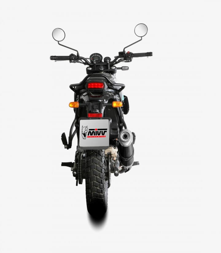 Auspuff MIVV Oval Schwarz für Royal Enfield Himalayan 410 (21-23), Scram 411 (22-24) RE.001.LZ