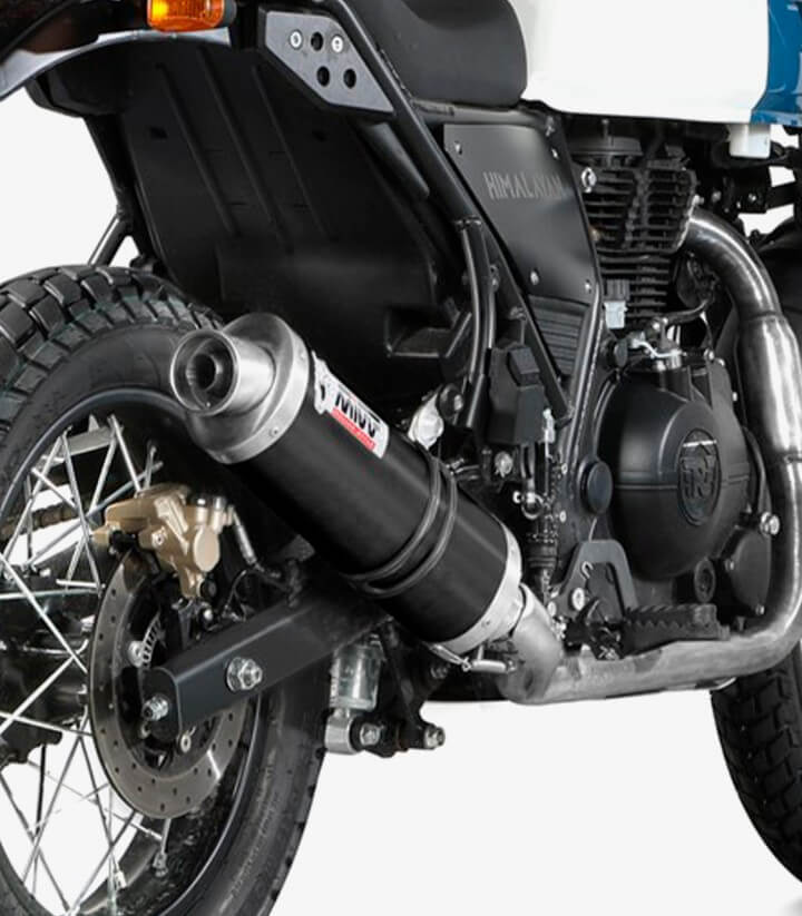 Auspuff MIVV Oval Schwarz für Royal Enfield Himalayan 410 (21-23), Scram 411 (22-24) RE.001.LZ