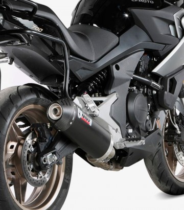 Auspuff MIVV Oval Schwarz für CFMOTO 650MT (21-25), 700 MT (24) CF.002.LVC