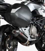 MIVV Oval Exhaust Black for CF MOTO 650 MT (21-25) CF.002.LVC