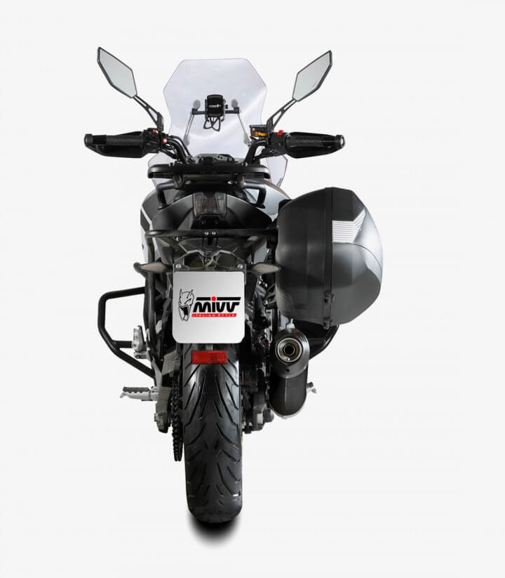 Auspuff MIVV Oval Schwarz für CFMOTO 650MT (21-25), 700 MT (24) CF.002.LVC