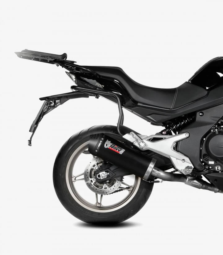 Auspuff MIVV Oval Schwarz für CFMOTO 650MT (21-25), 700 MT (24) CF.002.LVC