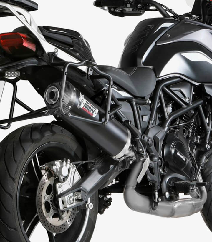 Auspuff MIVV Oval Schwarz für Benelli TRK 702X (23-26) E.012.LVC