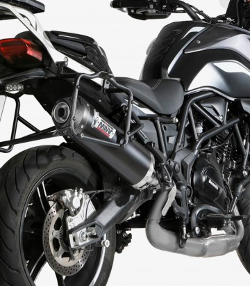 Auspuff MIVV Oval Schwarz für Benelli TRK 702X (23-26) E.012.LVC