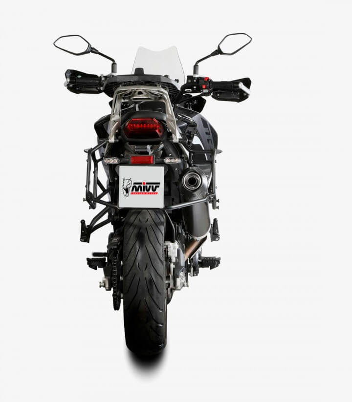 Auspuff MIVV Oval Schwarz für Benelli TRK 702X (23-26) E.012.LVC
