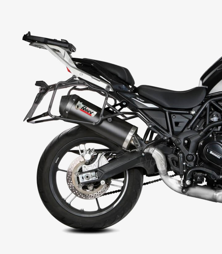 Auspuff MIVV Oval Schwarz für Benelli TRK 702X (23-26) E.012.LVC