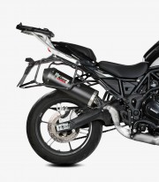 MIVV Oval Exhaust Black for Benelli TRK 702 / X (23-25) E.012.LVC