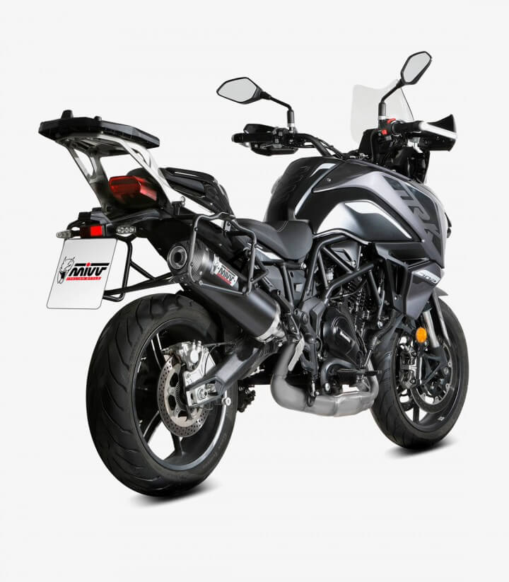 Auspuff MIVV Oval Schwarz für Benelli TRK 702X (23-26) E.012.LVC