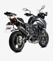Escape MIVV Oval Negro para Benelli TRK 702 / X (23-25) E.012.LVC 