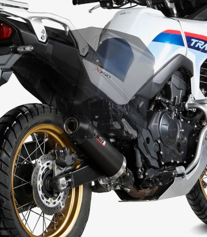 Auspuff MIVV Oval Schwarz für Honda XL 750 Transalp (23-26) H.086.LZC