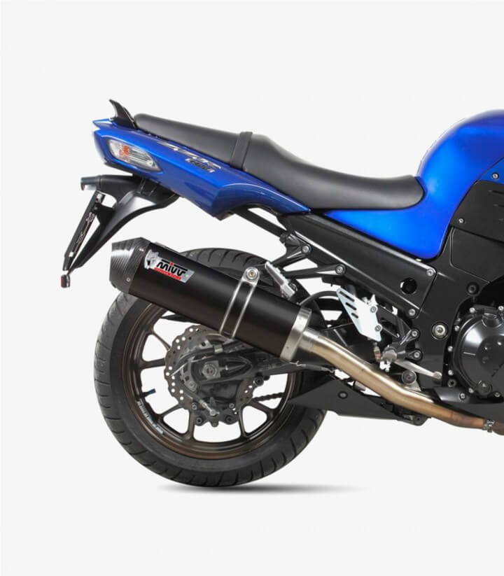 Escape MIVV Oval Negro para Kawasaki ZZR 1400 (06-07) K.023.LVC 