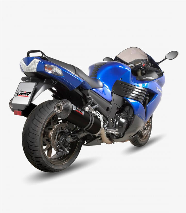 Escape MIVV Oval Negro para Kawasaki ZZR 1400 (06-07) K.023.LVC 